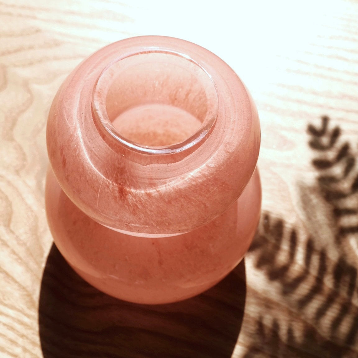 Misty Rose - Vintage Pink Glass Vase