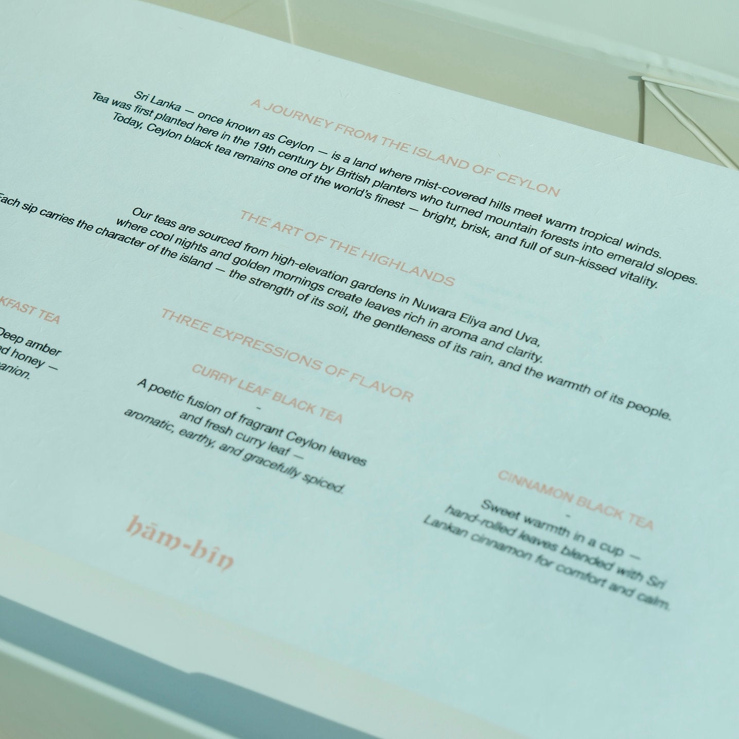 Autumn—Winter Tea Tasting Gift Box