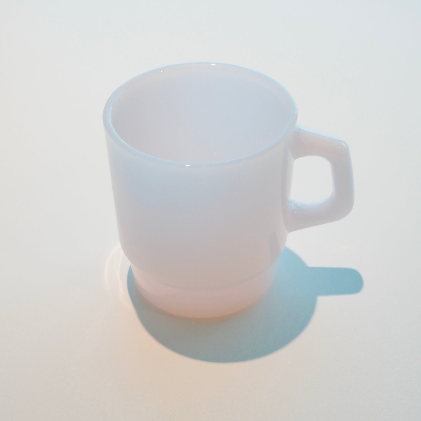 Creamy Jade Glass Mug