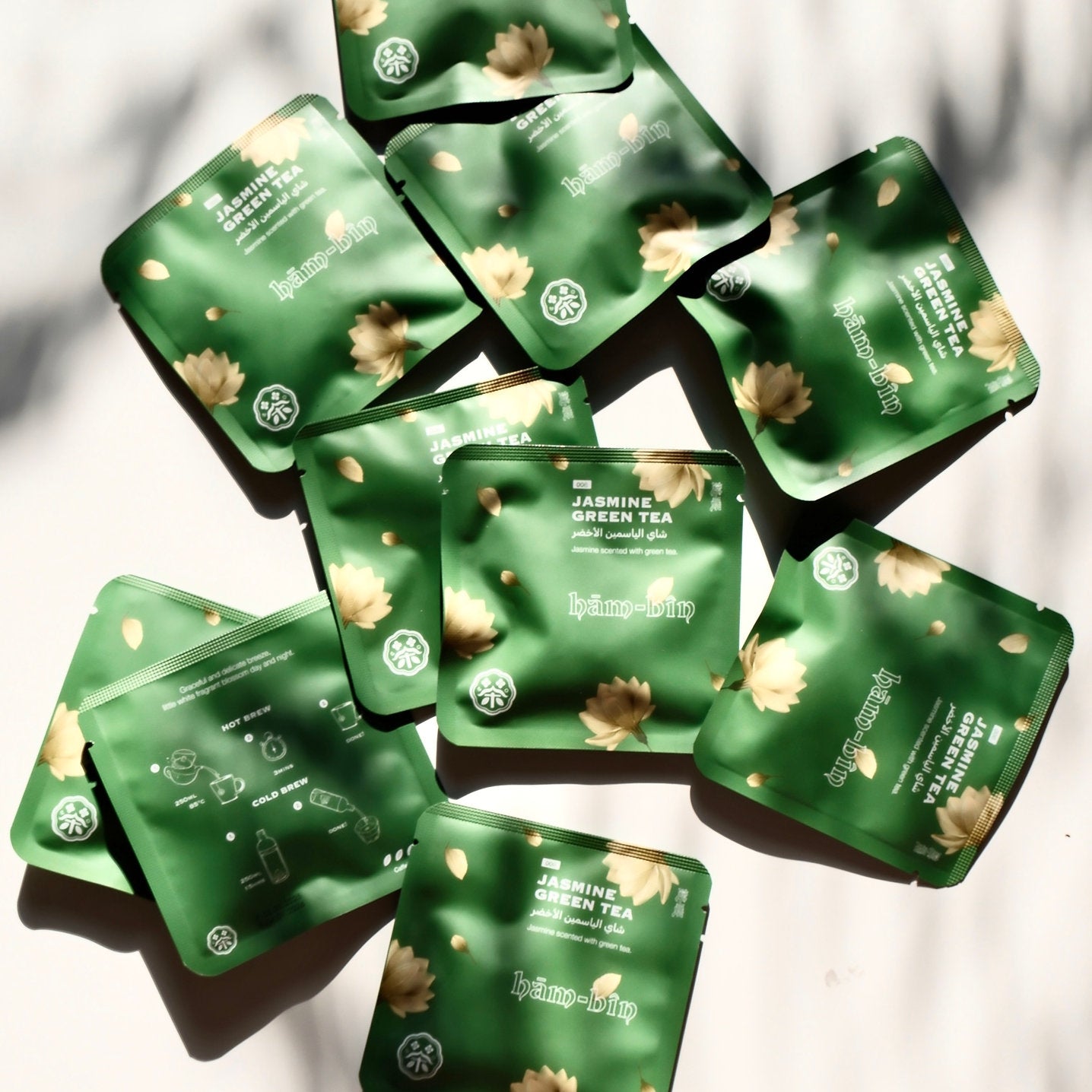 Jasmine Green Tea Silk Tea Bag - 50pcs