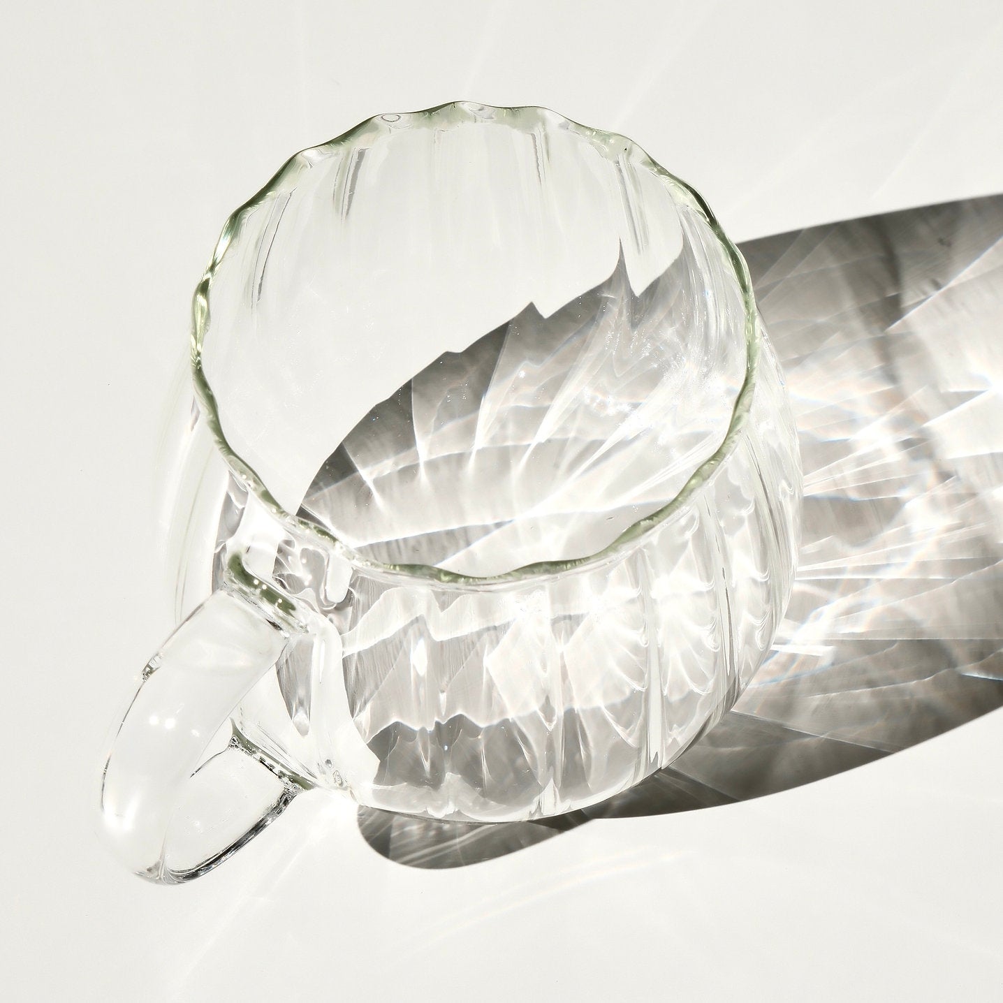 Chrysanthemum Glass Mug