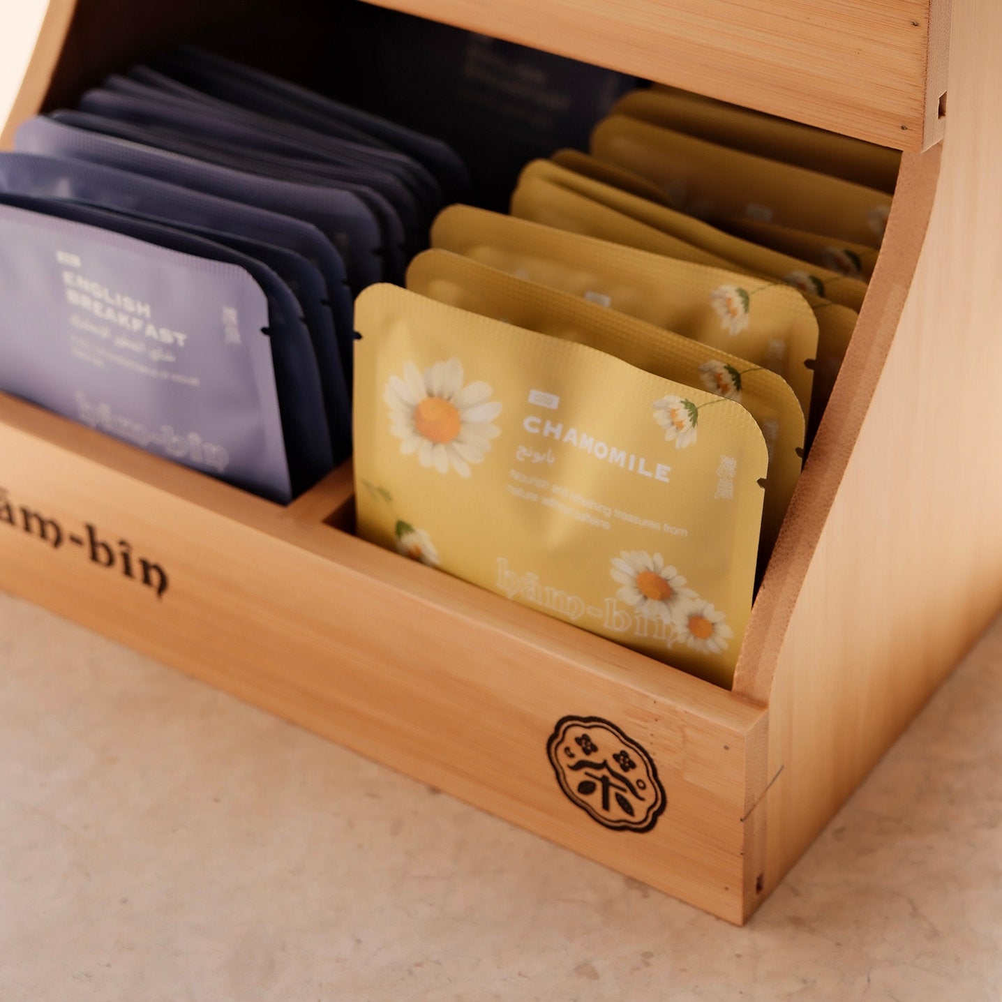 Tea Ritual Set - Wooden Stand with Assorted Tea Selections