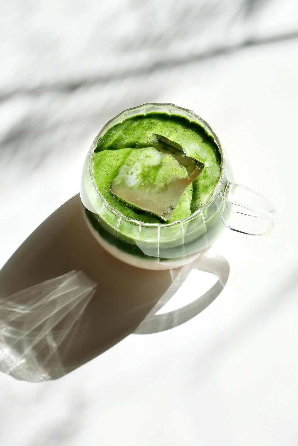 Chrysanthemum Glass Mug