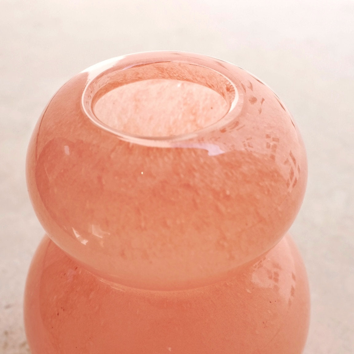 Misty Rose - Vintage Pink Glass Vase